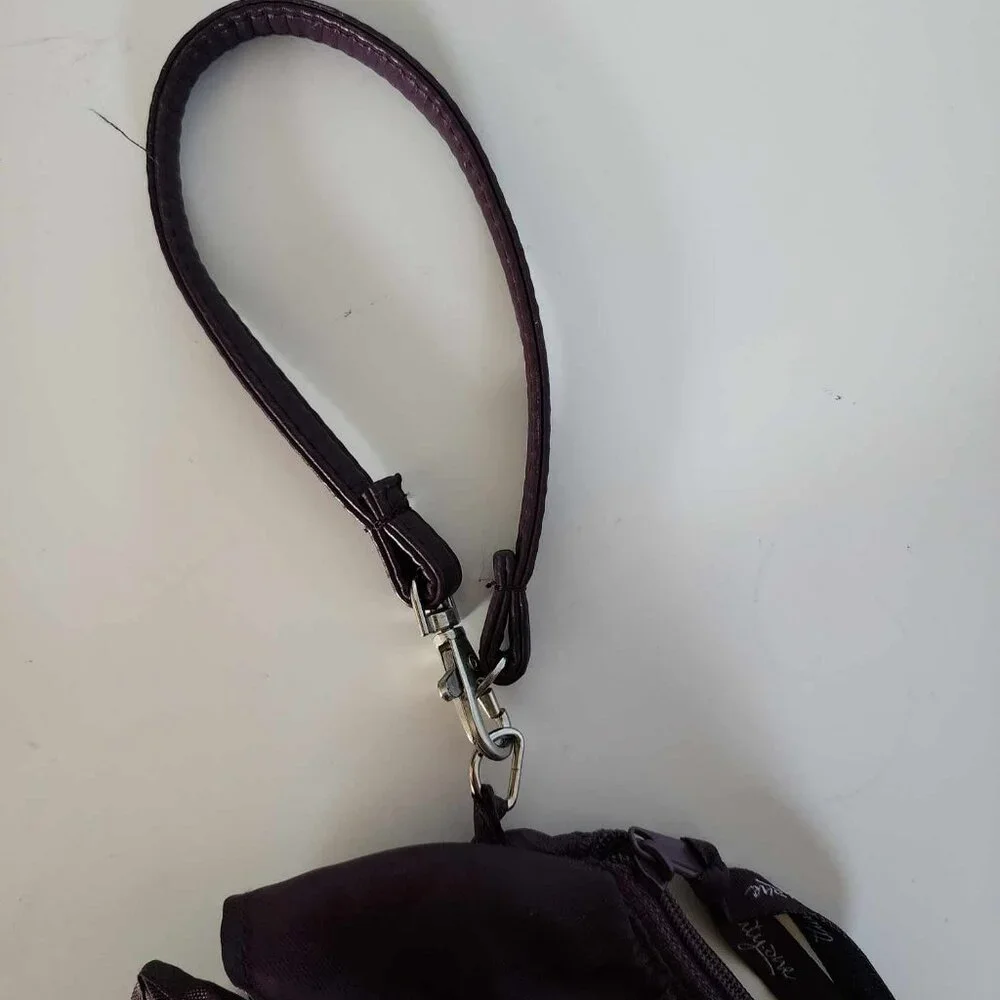 EUC Thirty-One Deep Purple Ruffle Wristlet